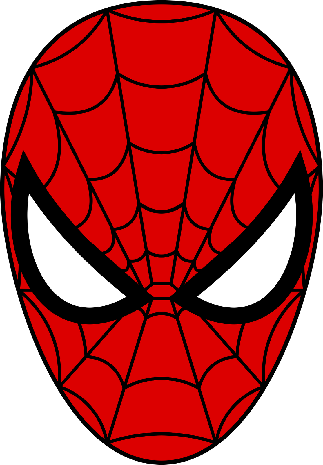 Spiderman Face Template - Cliparts.co