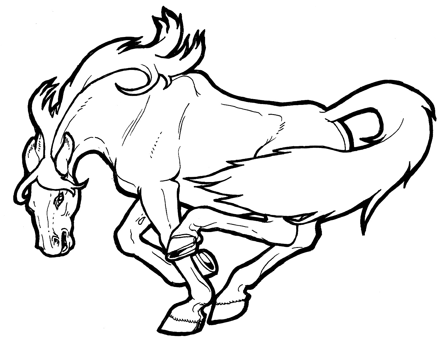 mustang horse coloring pages | The Coloring Pages