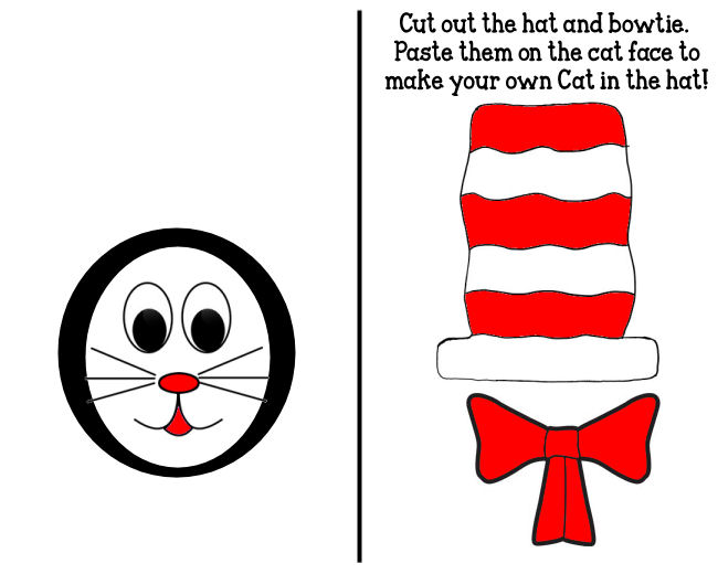 Pix For > Cat In The Hat Craft Template