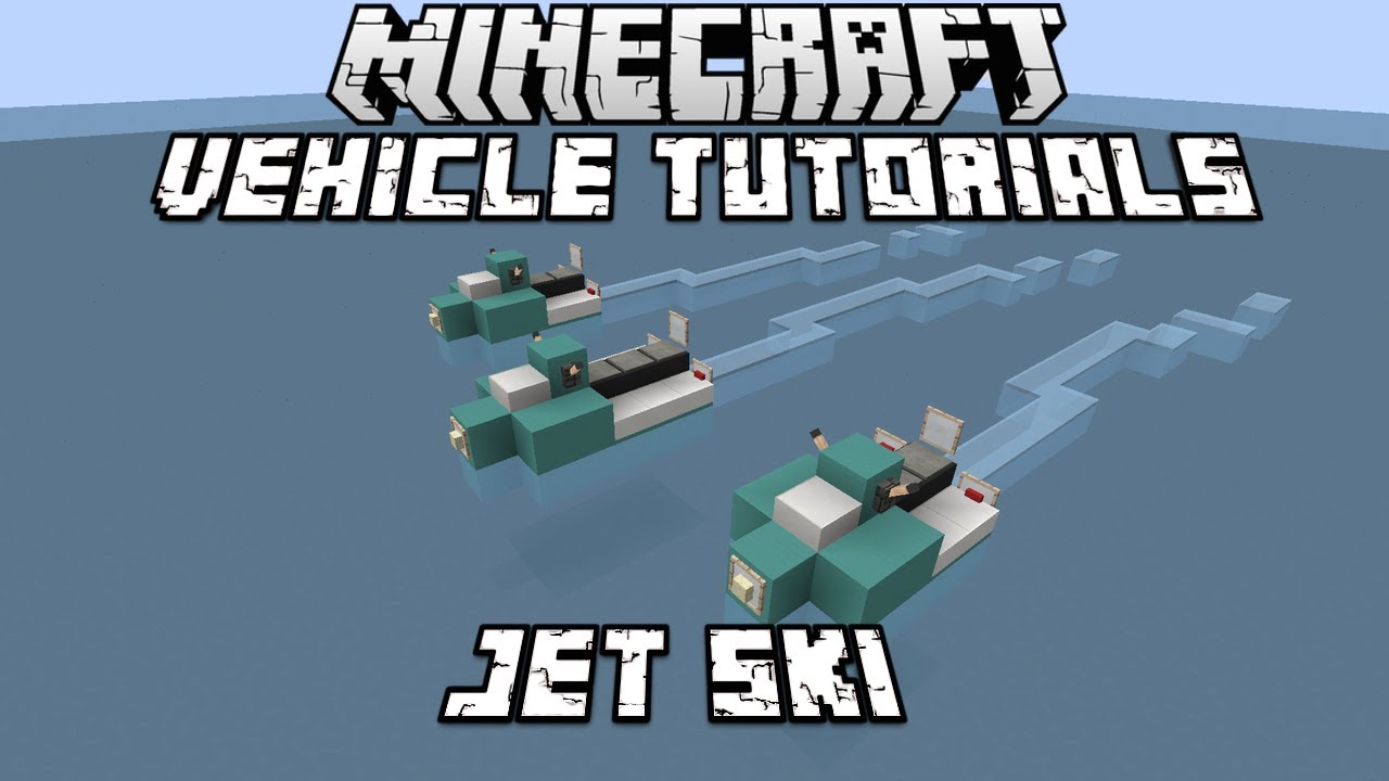 Minecraft Vehicle Tutorials - Jet Ski - YouTube - Cliparts.co