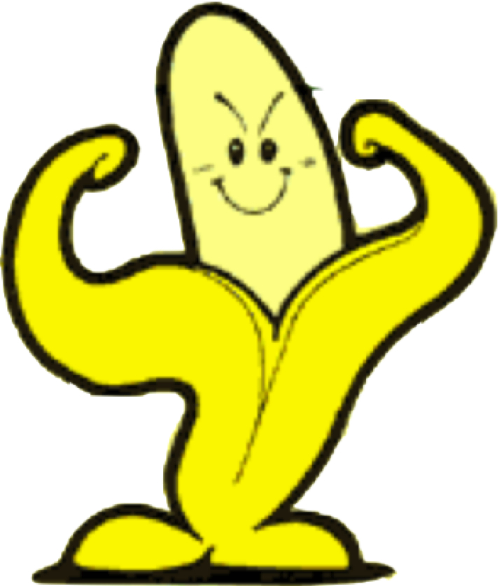 Image result for strong cartoon banana