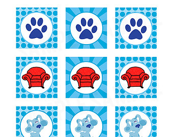 Items similar to Blues Clues Paw Prints Blue 2 Inch Cupcake ...