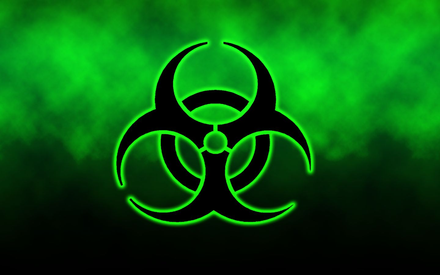Green Biohazard Background #6987288