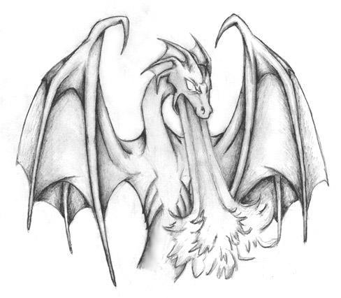 Pencil drawing of a (dragon) by Fox-hound-bites23 on DeviantArt