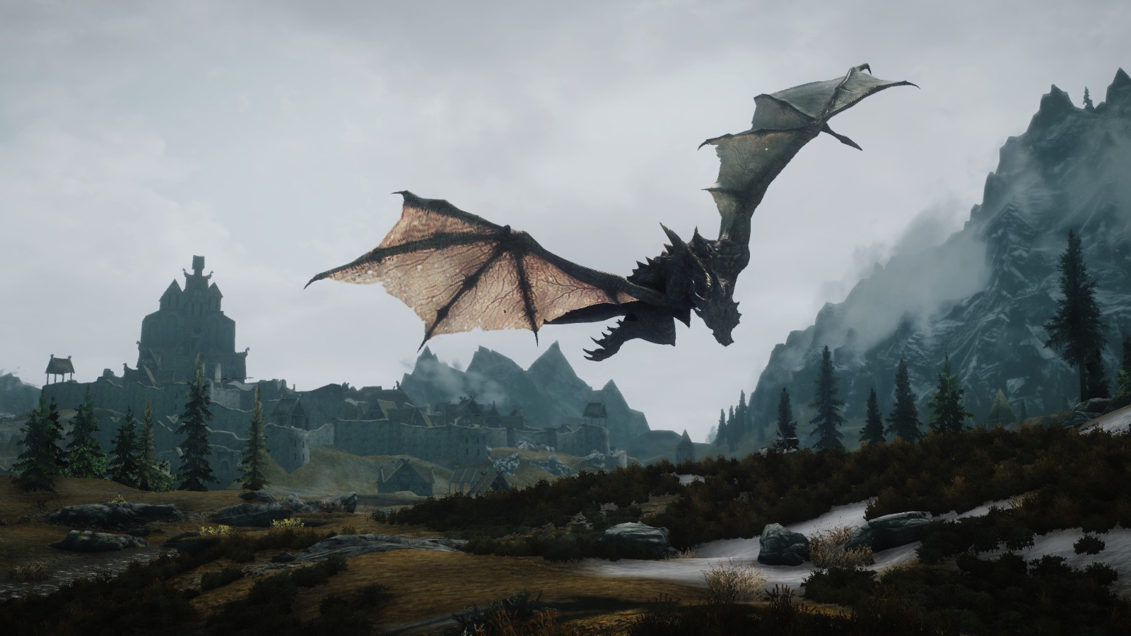 how to fly a dragon in skyrim