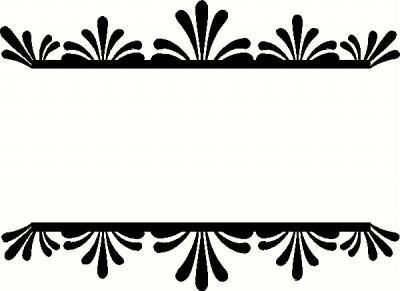 Beautiful Borders And Frames For Projects Black White Clipart ...