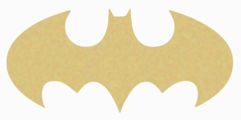 Batman Symbol Unfinished Cutout, Wooden Shape, Paintable MDF DIY ...