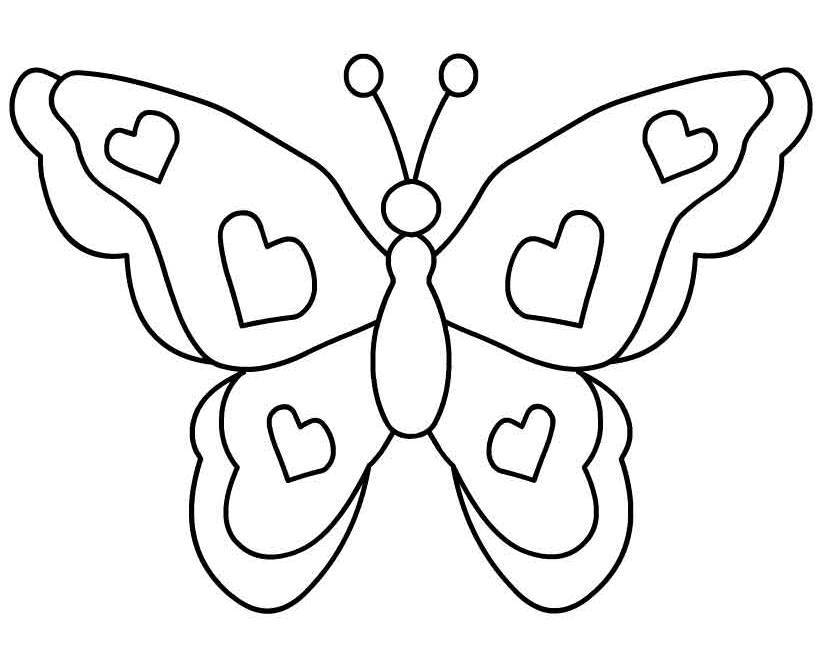 Cartoon Black And White Butterfly - ClipArt Best