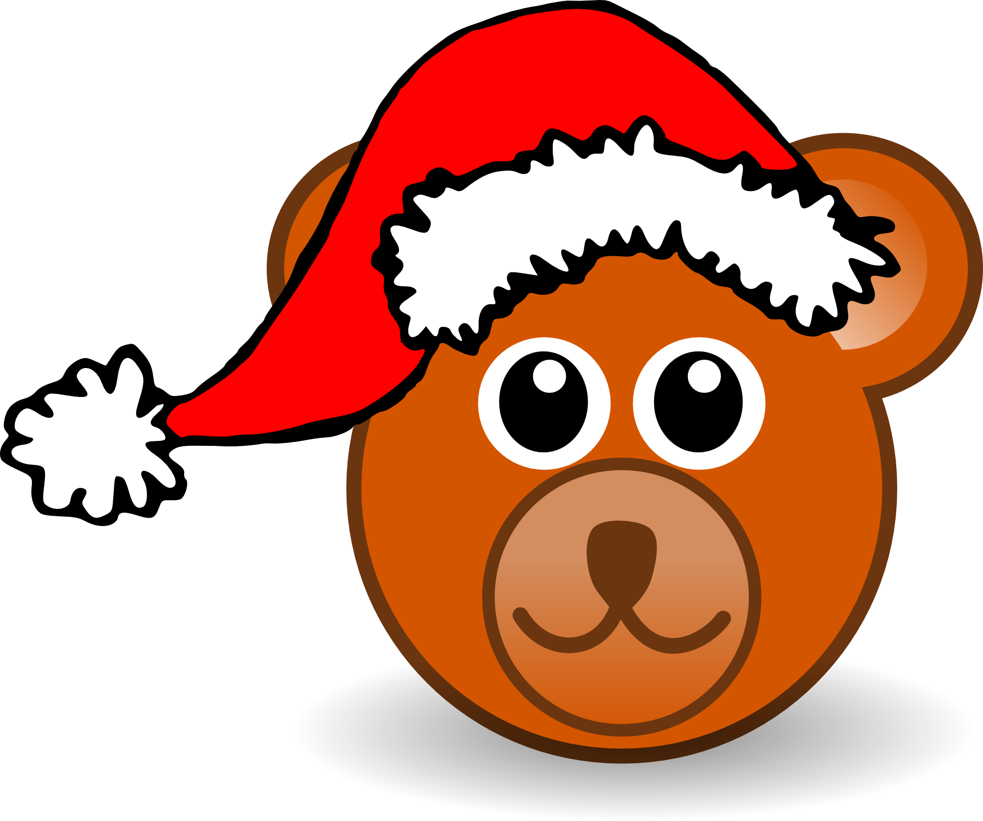 Xmas Stuff For > Cute Christmas Bear Clipart