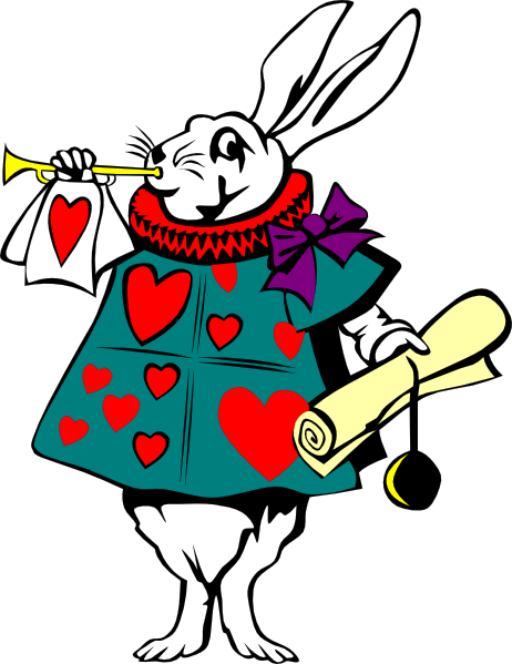 Alice In Wonderland Rabbit clip art - vector clip art online ...