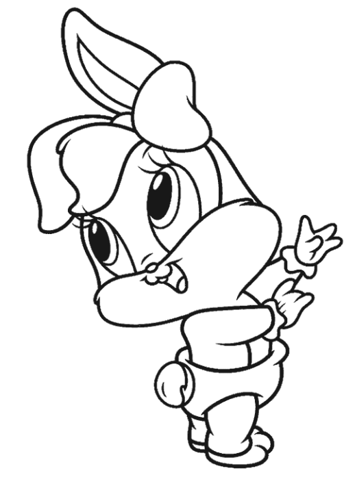 Cute Baby Looney Tunes Coloring Pages For Kids - Cartoon Coloring ...