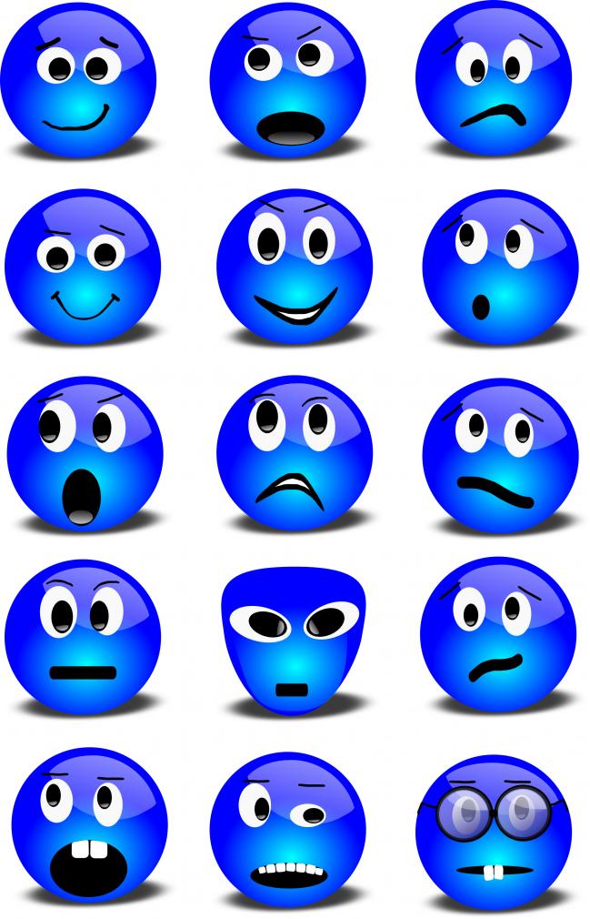 Blue Smiley Faces | Smile Day Site