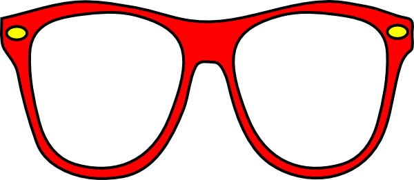 Free Red Eyeglasses Clip Art