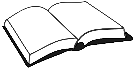 Open Book Clip Art Black And White - ClipArt Best
