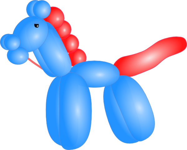 Balloon Horse clip art - vector clip art online, royalty free ...