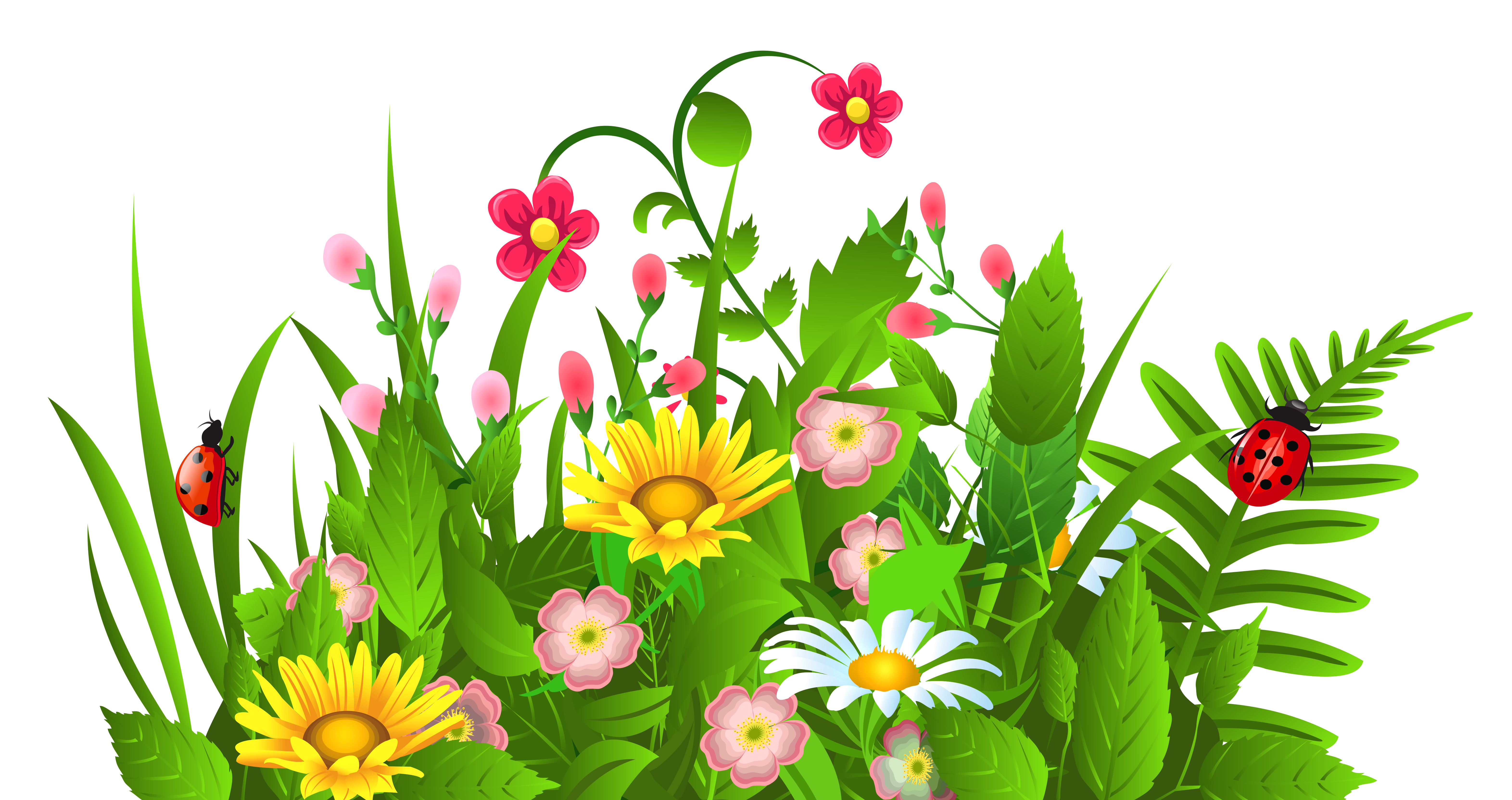 free clipart grass and flowers - photo #7