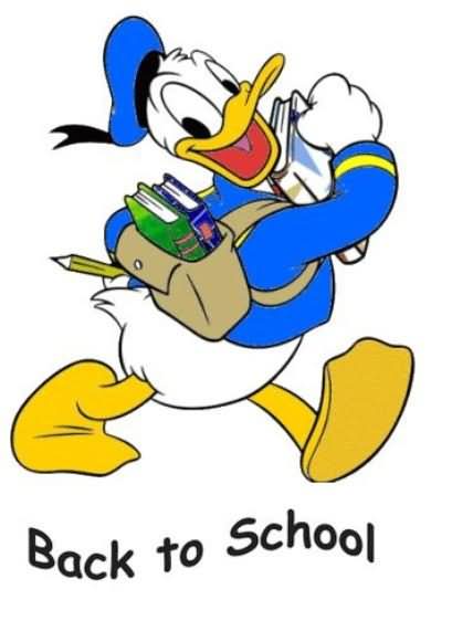 Back To School Animated Donald Duck Graphic - ClipArt Best ...