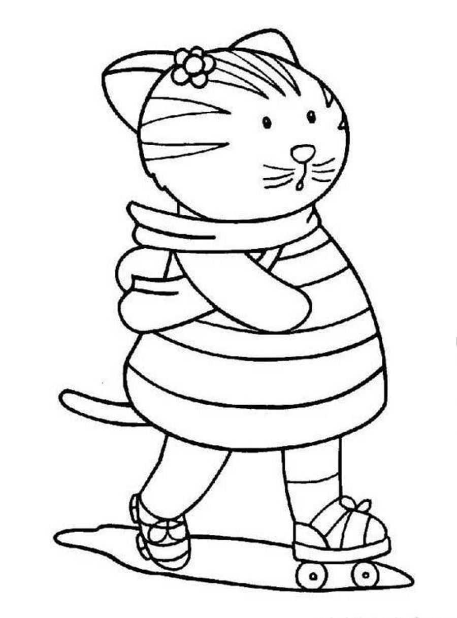 Print or Download Cats And Kitten Free Printable Coloring Pages No ...