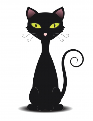Pix For > Scary Black Cat Cartoon