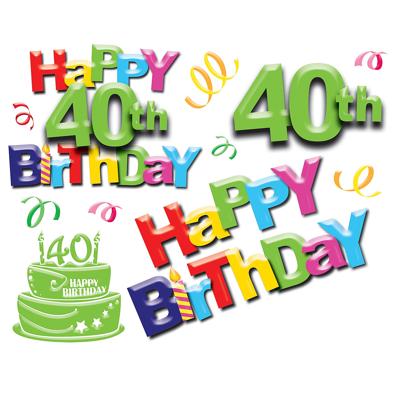 40th birthday pictures clip art | pubzday