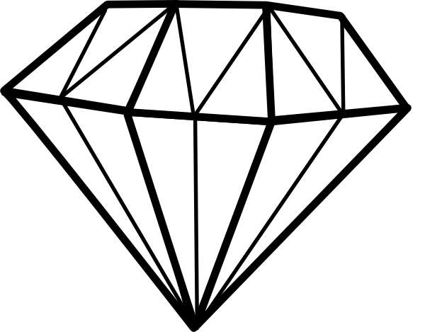Diamant / Diamond clip art - vector clip art online, royalty free ...
