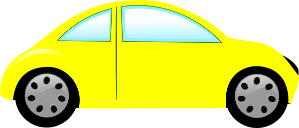 Yellow Car Bug Car clip art - vector clip art online, royalty free ...