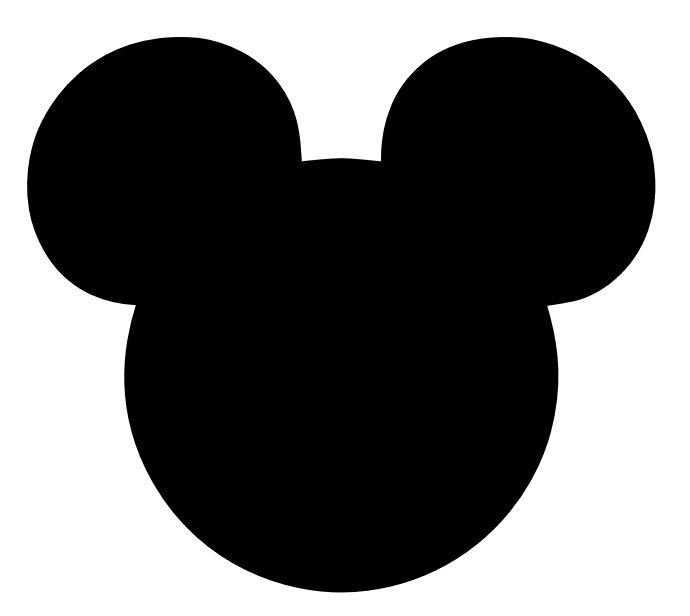 mickey mouse head silhouette clip art - photo #1