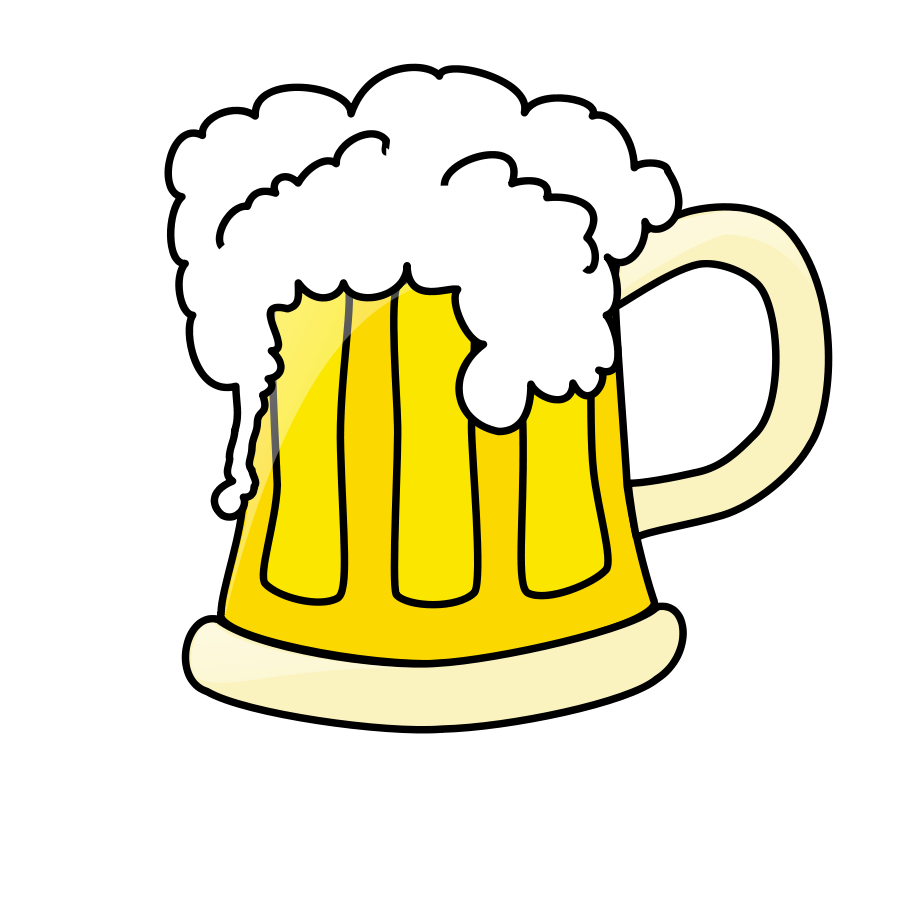 Images For > Black And White Beer Mug Clipart
