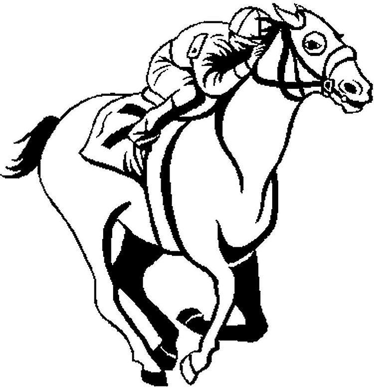 clipart horse racing free - photo #39