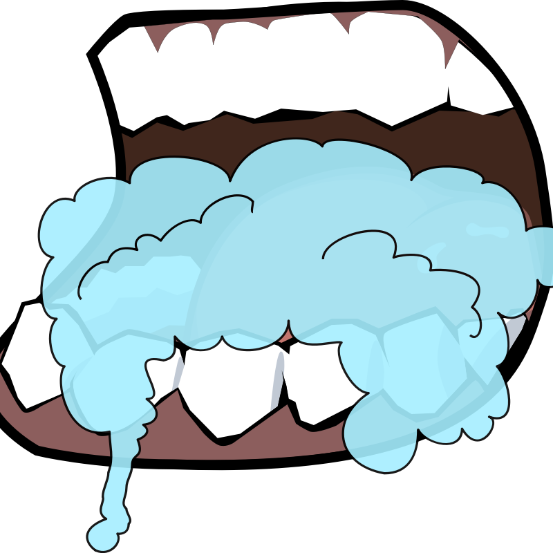 Clipart - Mouth Foaming 1
