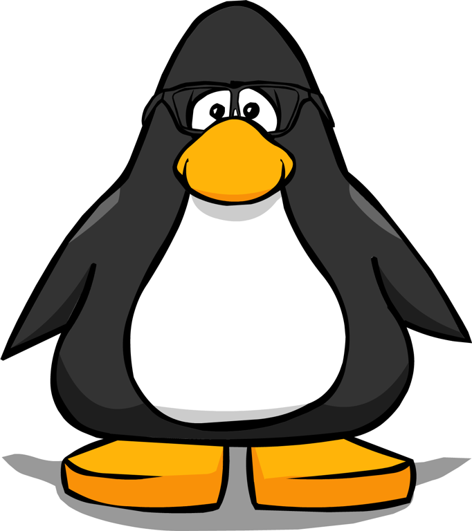 Image - Black Glasses from a Player Card.PNG - Club Penguin Wiki ...