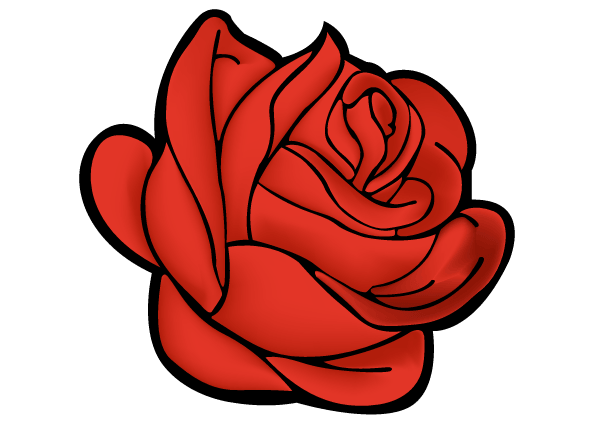 rose clip art vector - photo #3