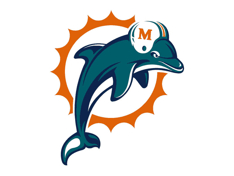 miami dolphin Colouring Pages (page 3)