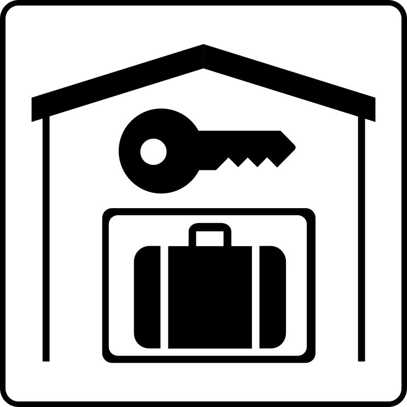Hotel Icon Has Secure Storage In Room Clip Art Download