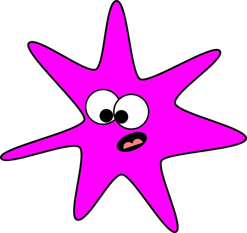 Clipart - crazy star