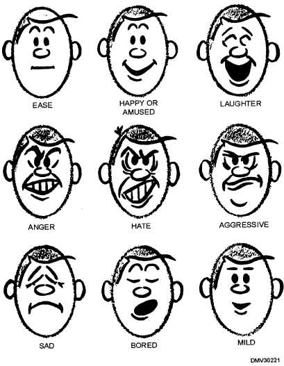 Cartoon Facial Expressions Chart - ClipArt Best