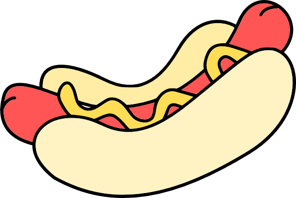 Hotdog Sandwitch clip art - vector clip art online, royalty free ...