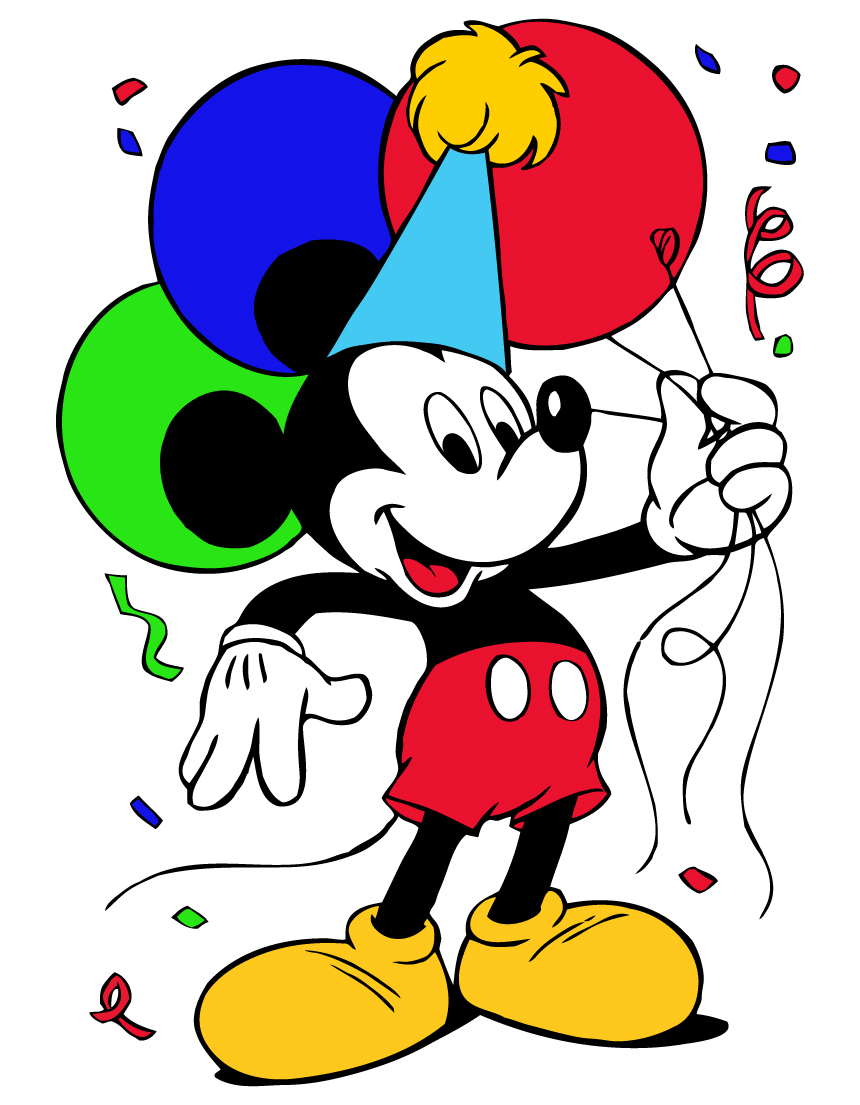 Mickey Mouse Birthday – Free Disney Vector | Tuts King