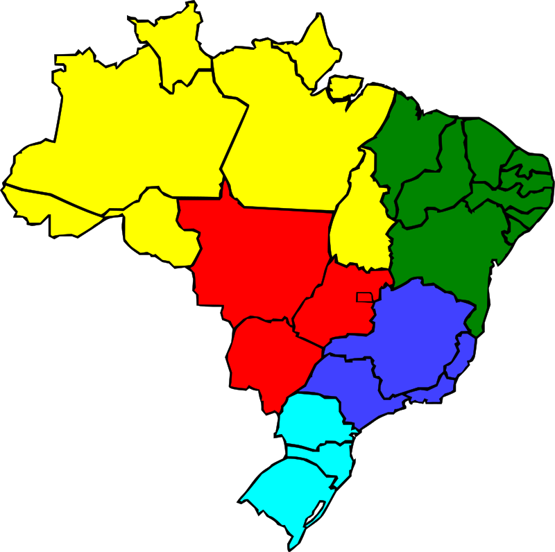 Map Of Brazil Clip Art Download