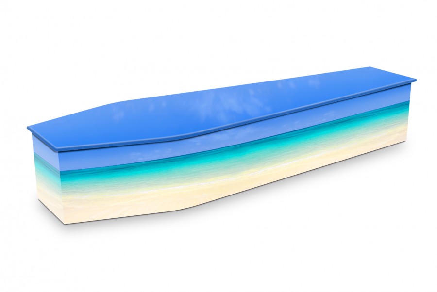 Tropical Lagoon | Coffin Design - Casket Design at Expression Coffins
