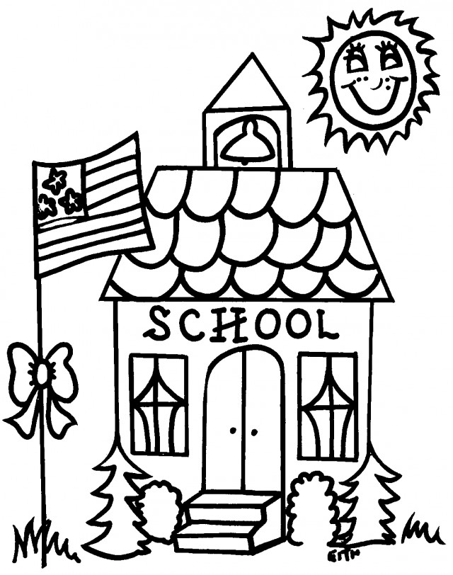 School House Coloring Pages