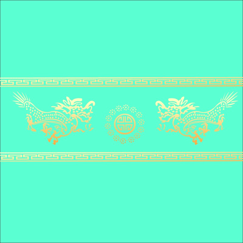 Round dragon chinese classical pattern vector Free Vector / 4Vector