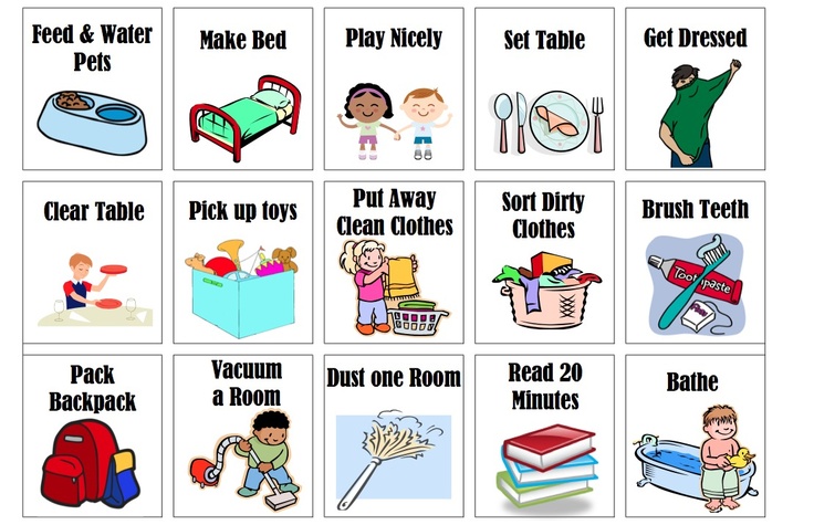 Printable Chore Chart – UpsideDown Kate | kids | Pinterest