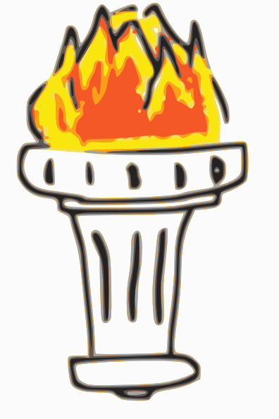 Fire Torch clip art - vector clip art online, royalty free ...