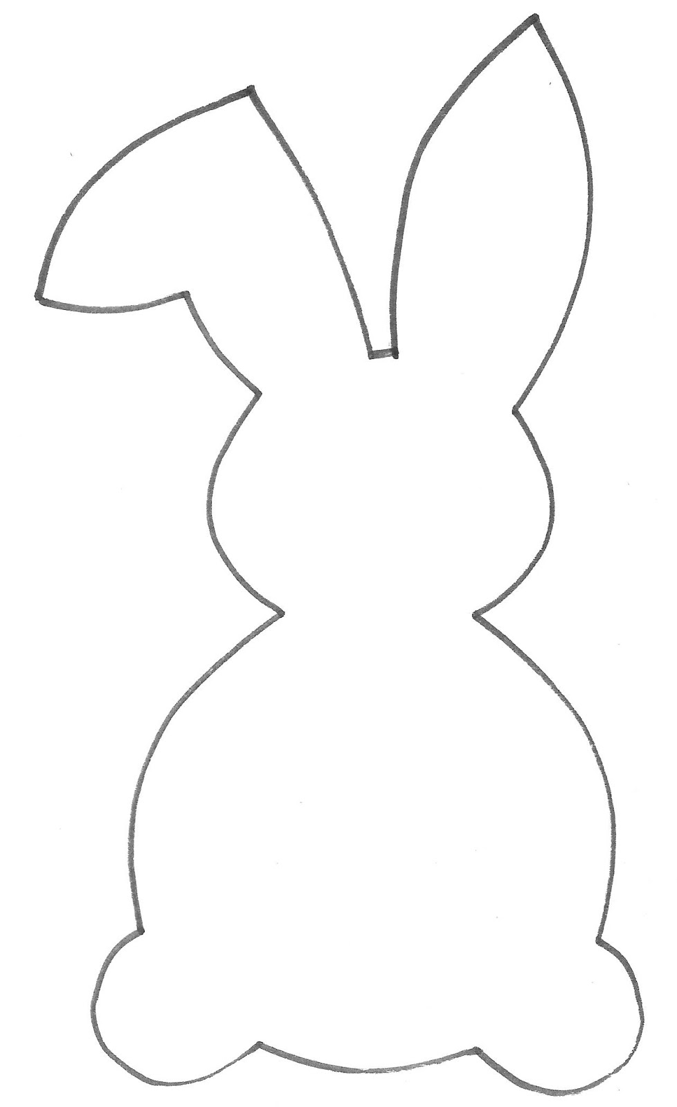 Bunny Outline - Cliparts.co