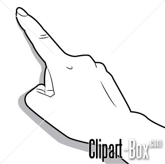 CLIPART POINTING FINGER | Royalty free vector design