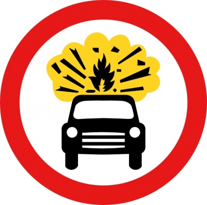 Road Signs Car Explosion Kaboom clip art - Download free Transport ...