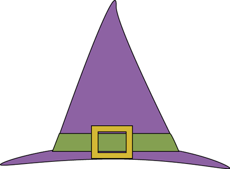 Purple Witches Hat Clip Art - Purple Witches Hat Image