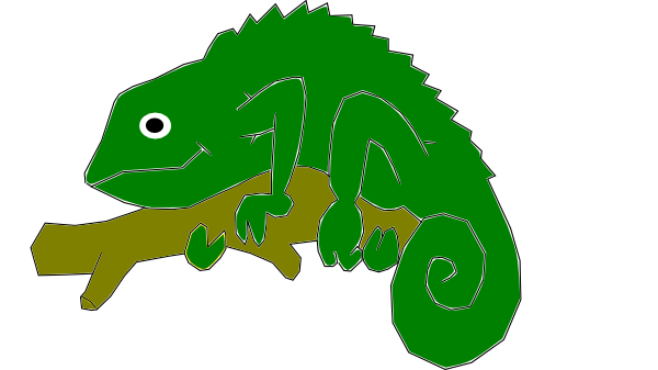 Chameleon clip art - vector clip art online, royalty free & public ...