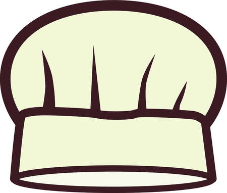 Stock Illustration - Llustration of a chef's hat